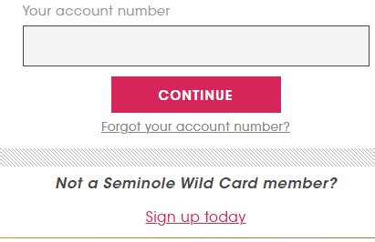 seminole casino wild card login